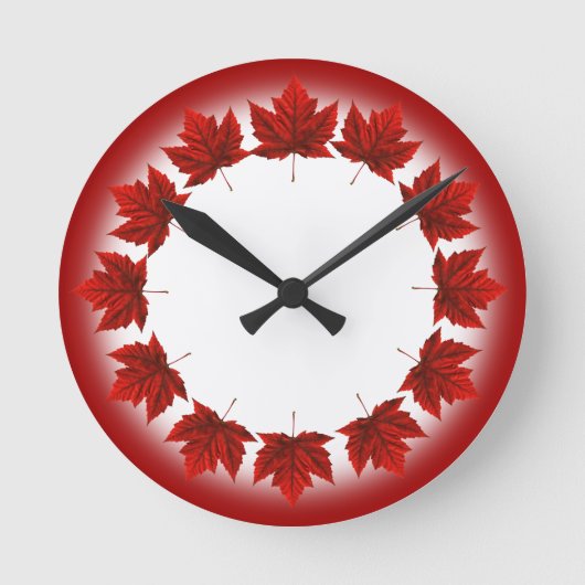 Horloge Ronde Clock Canada Souvenirs Wall Clocks & Venin (Recto)