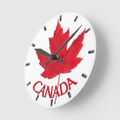 Horloge Ronde Clock Canada Souvenirs Wall Clocks & Venin (Angle)