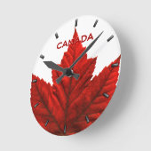 Horloge Ronde Clock Canada Souvenirs Wall Clocks & Venin (Angle)