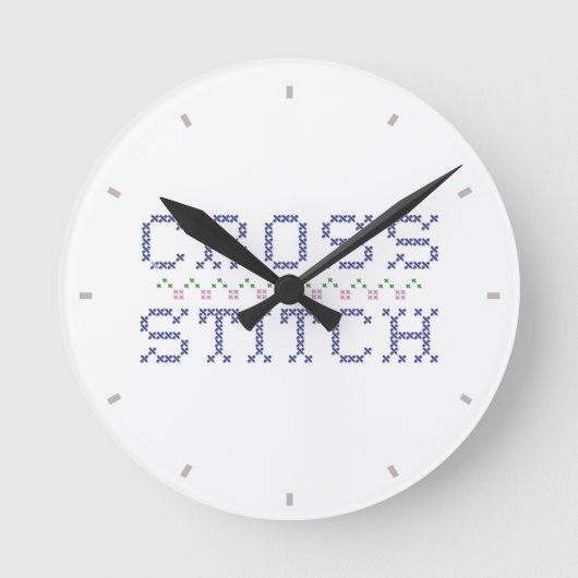 Horloge Ronde Clock Cross Stitch (Recto)