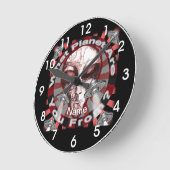 Horloge Ronde Clock d'Alien (Angle)