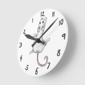 Horloge Ronde Clock Dangly Mousey Reverse Time Time (Angle)