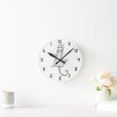 Horloge Ronde Clock Dangly Mousey Reverse Time Time (Maison)