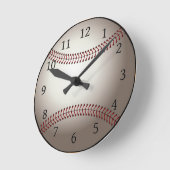 Horloge Ronde Clock de baseball (Angle)
