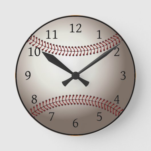 Horloge Ronde Clock de baseball (Recto)