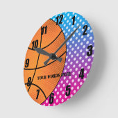 Horloge Ronde Clock de basket (Angle)