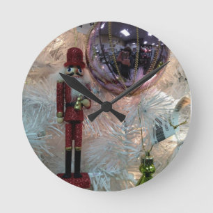 HORLOGE RONDE CLOCK DE CHRISTMAS