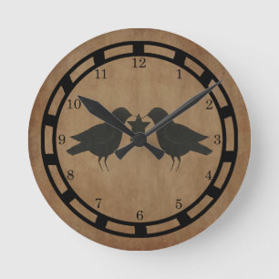 Horloge Ronde Clock de Crows
