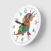 Horloge Ronde Clock de Cute et Colorful (Angle)