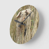 Horloge Ronde Clock de Cute Spotty (Angle)