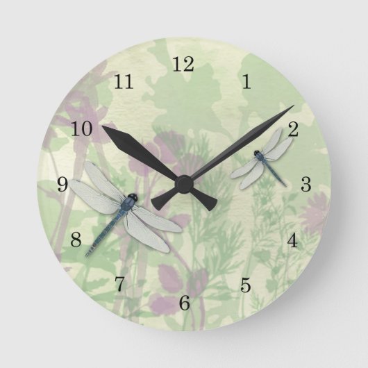 Horloge Ronde Clock de Dragon Bleu (Recto)