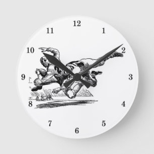 Horloge Ronde Clock de football