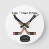 Horloge Ronde Clock de hockey (Recto)