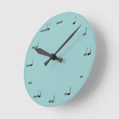Horloge Ronde Clock de la musique originale (Angle)