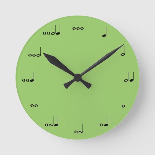 Horloge Ronde Clock de la musique originale (Recto)