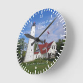 Horloge Ronde Clock de North Point (Angle)
