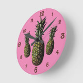 Horloge Ronde Clock de Pineapple (Angle)
