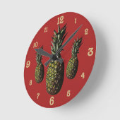 Horloge Ronde Clock de Pineapple (Angle)