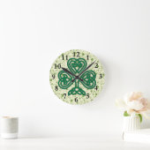 HORLOGE RONDE CLOCK DE SHAMROCK IRISH (Maison)