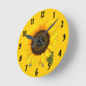 Horloge Ronde Clock de Sunflower (Angle)