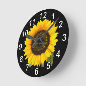 Horloge Ronde Clock de Sunflower (Angle)