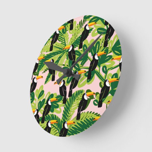 Horloge Ronde Clock de Toucan (Angle)