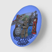 Horloge Ronde Clock de Vancouver (Angle)