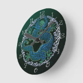 Horloge Ronde Clock de Wall Dragon (Angle)