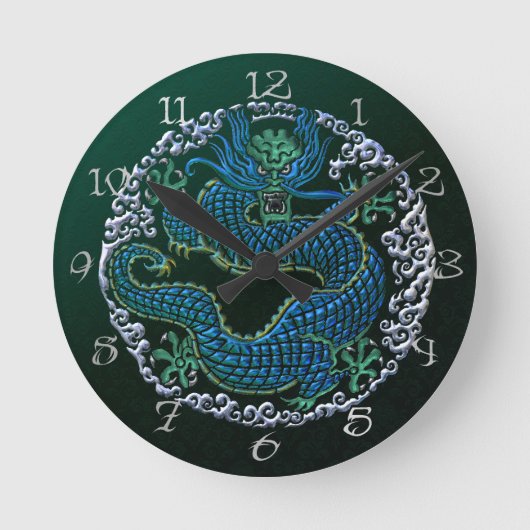 Horloge Ronde Clock de Wall Dragon (Recto)