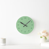 Horloge Ronde Clock de Wall Vert (Maison)