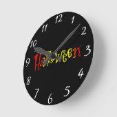 Horloge Ronde Clock d'Halloween (Angle)