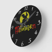 Horloge Ronde Clock d'Halloween (Angle)