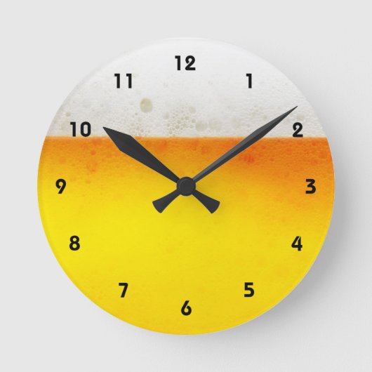 Horloge Ronde Clock du mur de bière (Recto)