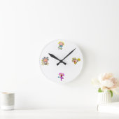 Horloge Ronde Clock Girly (Maison)