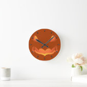 Horloge Ronde Clock Halloween Jack-O-Lantern (Maison)