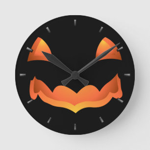 Horloge Ronde Clock Halloween Jack-O-Lantern