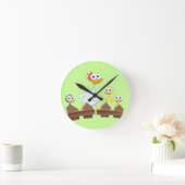 Horloge Ronde Clock Hen & Chicken (Maison)