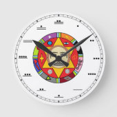 Horloge Ronde Clock Mayan Number (Recto)