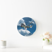 Horloge Ronde Clock Mustang Airplane (Maison)