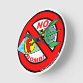 Horloge Ronde Clock No F-Bomb (Angle)