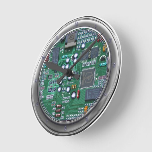 Horloge Ronde Clock numérique inside (Angle)