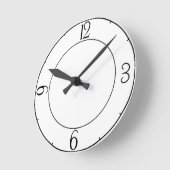 Horloge Ronde Clock personnalisable avec Numbers (Angle)