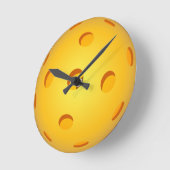 Horloge Ronde Clock Pickleball (Angle)