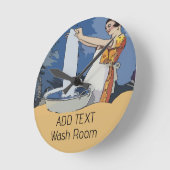 Horloge Ronde Clock Room (Angle)