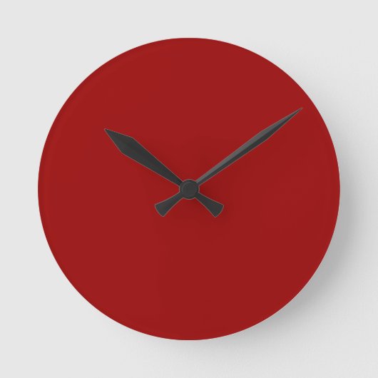 Horloge Ronde Clock rouge (Recto)
