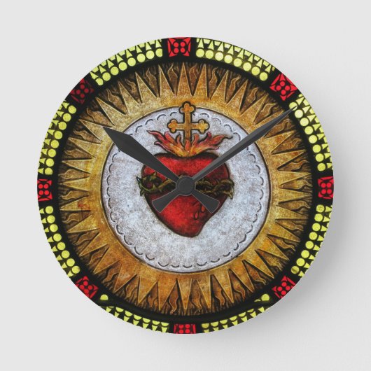 Horloge Ronde Clock Sacred Heart (Recto)