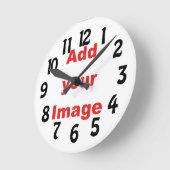 Horloge Ronde Clock template (Angle)