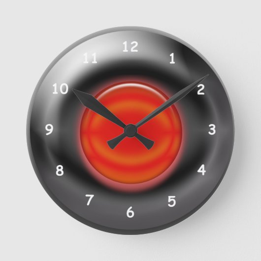 Horloge Ronde Clock - Tire and red hub cap (Recto)