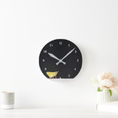 Horloge Ronde Clock Yellow (Maison)