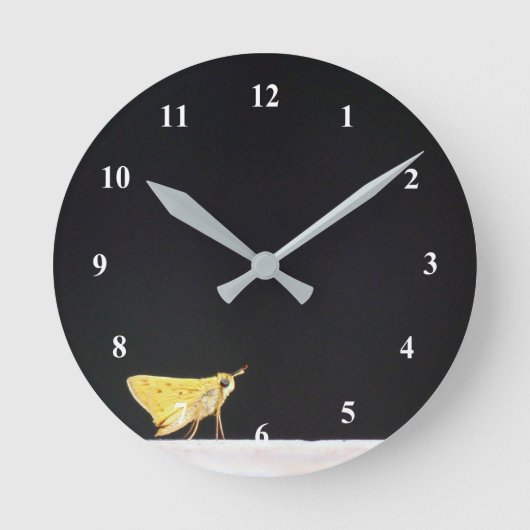 Horloge Ronde Clock Yellow (Recto)